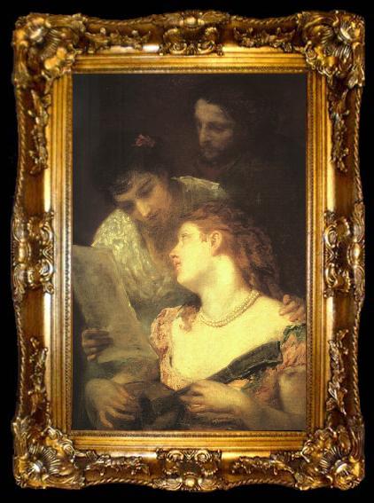 framed  Mary Cassatt A Musical Party, ta009-2